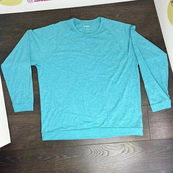 Bonobos Blue Crew Neck Lightweight Slim Fit Cotton Sweater - Picture 1 of 2